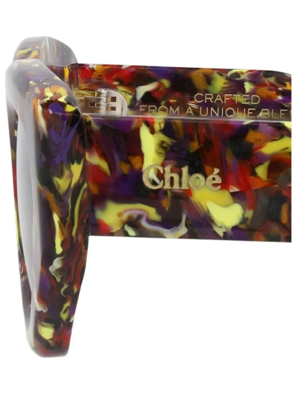 New Chloé Women's Sunglasses Cat Eye Recycled Acetate Frame Violet Violet Violet